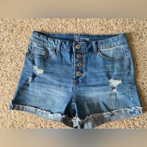 NOBO High Rise distressed Jean Shorts